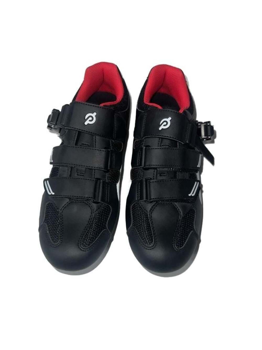 Peloton Cycling Shoes with Cleats Black/Red Size 40
